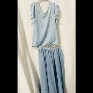 Disney Frozen II Shirt & Skirt Set Size XL